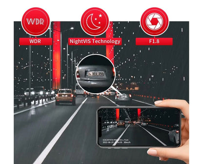 Camera Auto Fata Spate DDPAI mola N3 Pro, 1600P, Wi-Fi