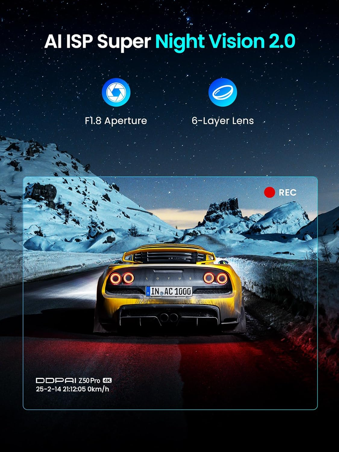 Camera Auto Fata Spate DDPAI Z50 Pro Dual, 4K, Wi-Fi, GPS, Afisaj 3inch