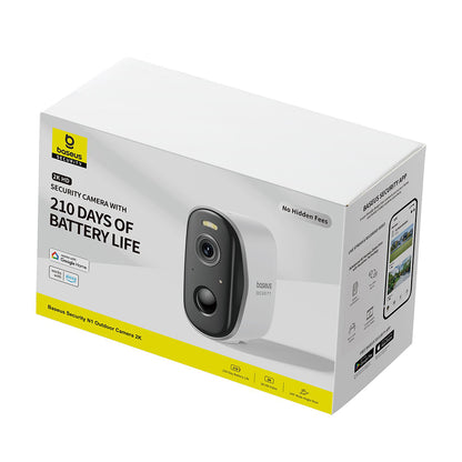 Camera de Supraveghere Baseus N1, Wi-Fi, 2K, IP67, Exterior, Alba S0TZ002130