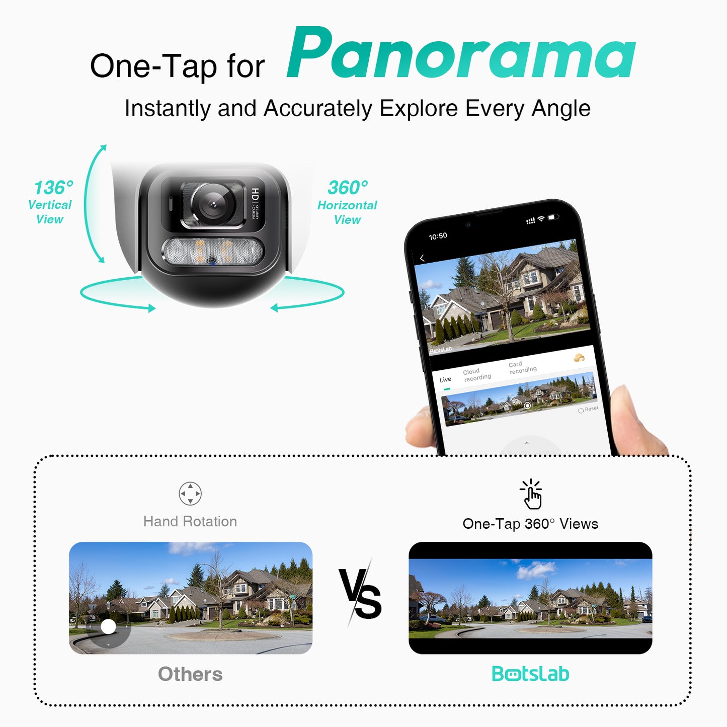 Camera de Supraveghere Botslab W311, Wi-Fi, 2K, IP66, Exterior