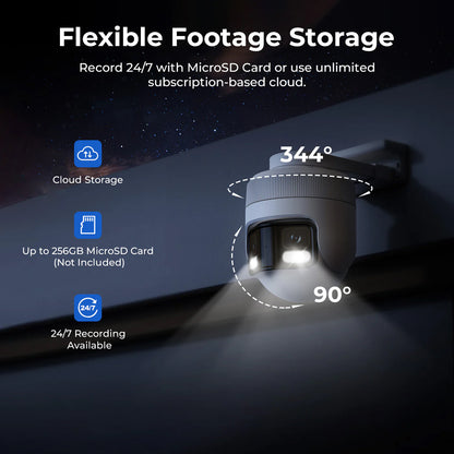 Camera de Supraveghere iMILAB EC6 Panorama, Wi-Fi, 3.5K, IP66, Exterior CMSXJ115A