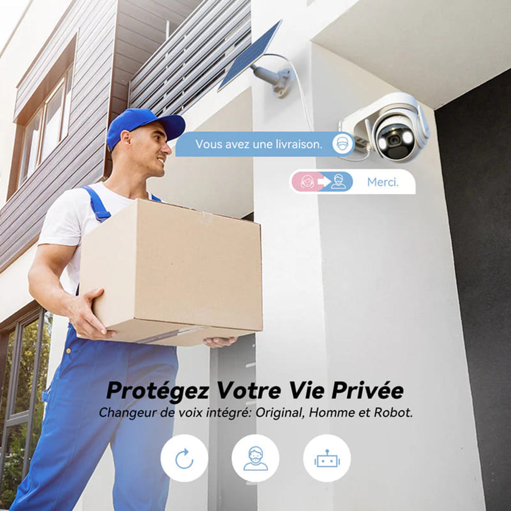 Camera de Supraveghere Imou Cell PT, Wi-Fi, 2K, IP66, Exterior, Alba IPC-K9EP-3T0WE