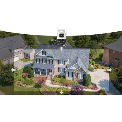 Camera de Supraveghere Imou Cruiser Dual 2 Pro, Wi-Fi, 2.5K + 2.5K, IP65, Exterior, Alba IPC-S7XFP-8U0WED