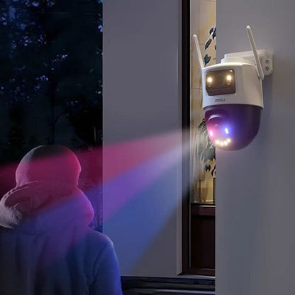 Camera de Supraveghere Imou Cruiser Dual 2 Pro, Wi-Fi, 2.5K + 2.5K, IP65, Exterior, Alba IPC-S7XFP-8U0WED