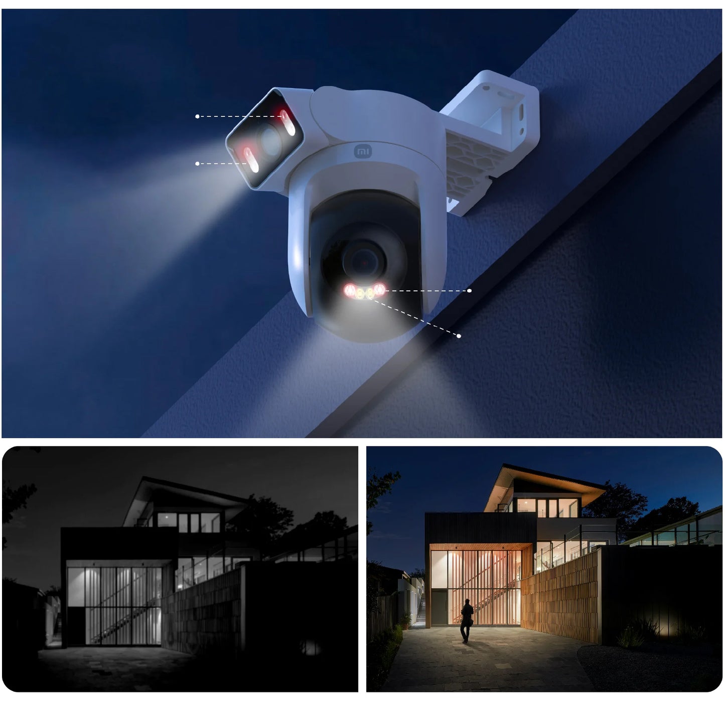Camera de Supraveghere Xiaomi CW500 Dual, Wi-Fi, 2.5K, IP66, Exterior BHR9402EU
