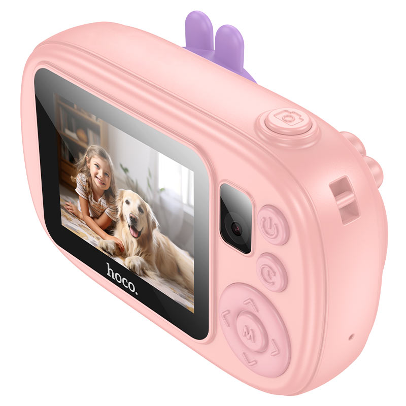 Camera Digitala HOCO DV205 Kids, 720P, 1MP, Roz