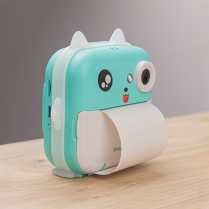Camera Digitala cu functie de printare MaXlife MXPC-100 Kids, Albastra
