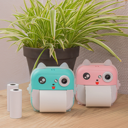 Camera Digitala cu functie de printare MaXlife MXPC-100 Kids, Albastra