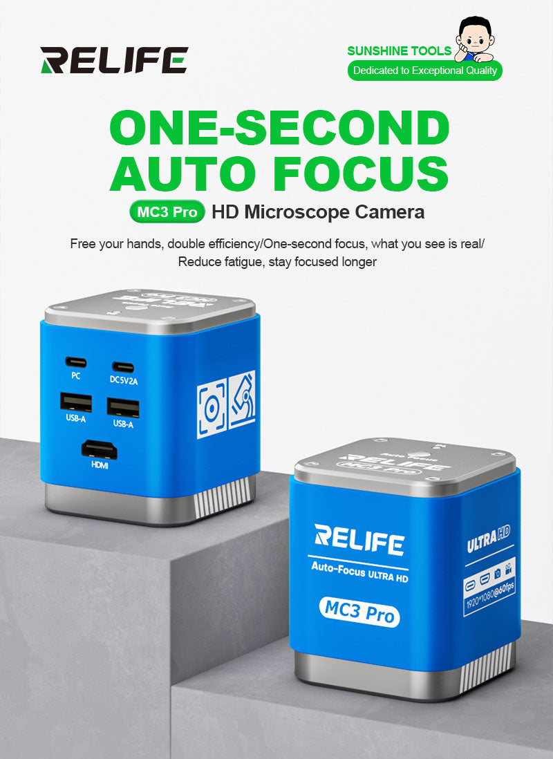 Camera Microscop Relife MC3 Pro, 1080P