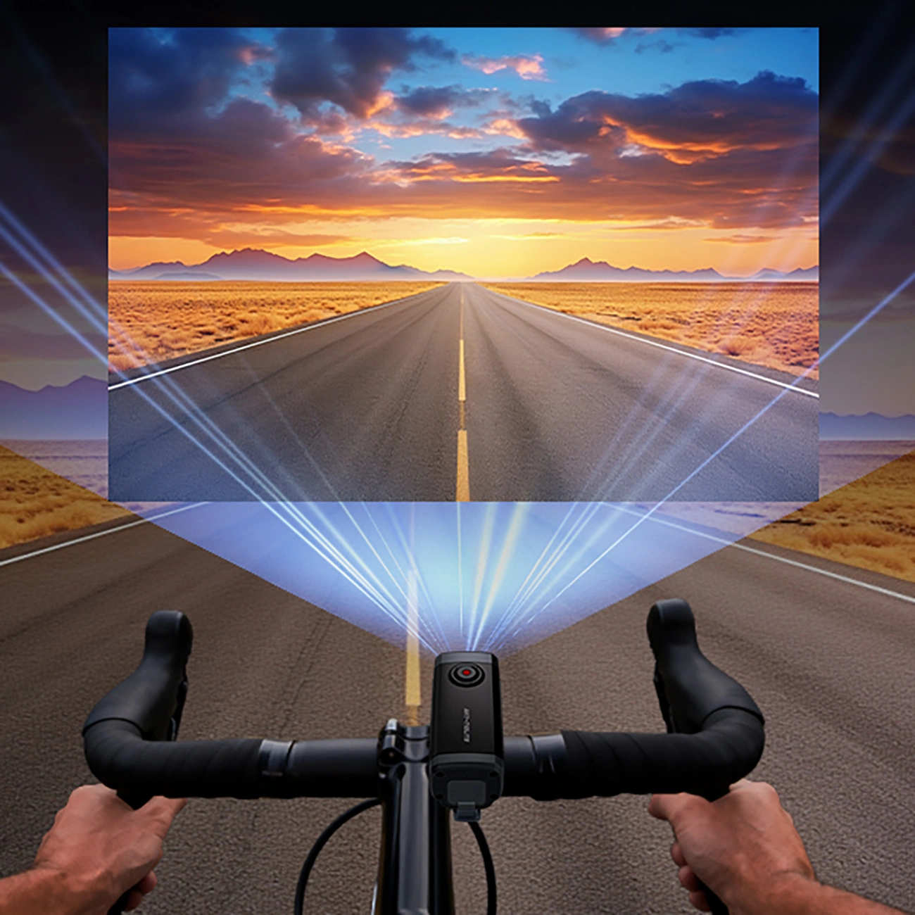 Camera Sport Akeeyo 710 Lite pentru Bicicleta / Motocicleta, 2K, Wi-Fi, Neagra