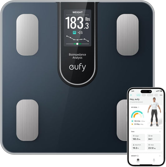 Cantar Digital Eufy Smart Scale C20, Negru T9130011