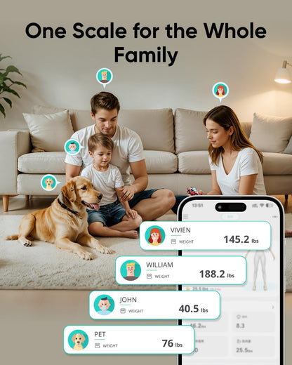 Cantar Digital Eufy Smart Scale C20, Negru T9130011