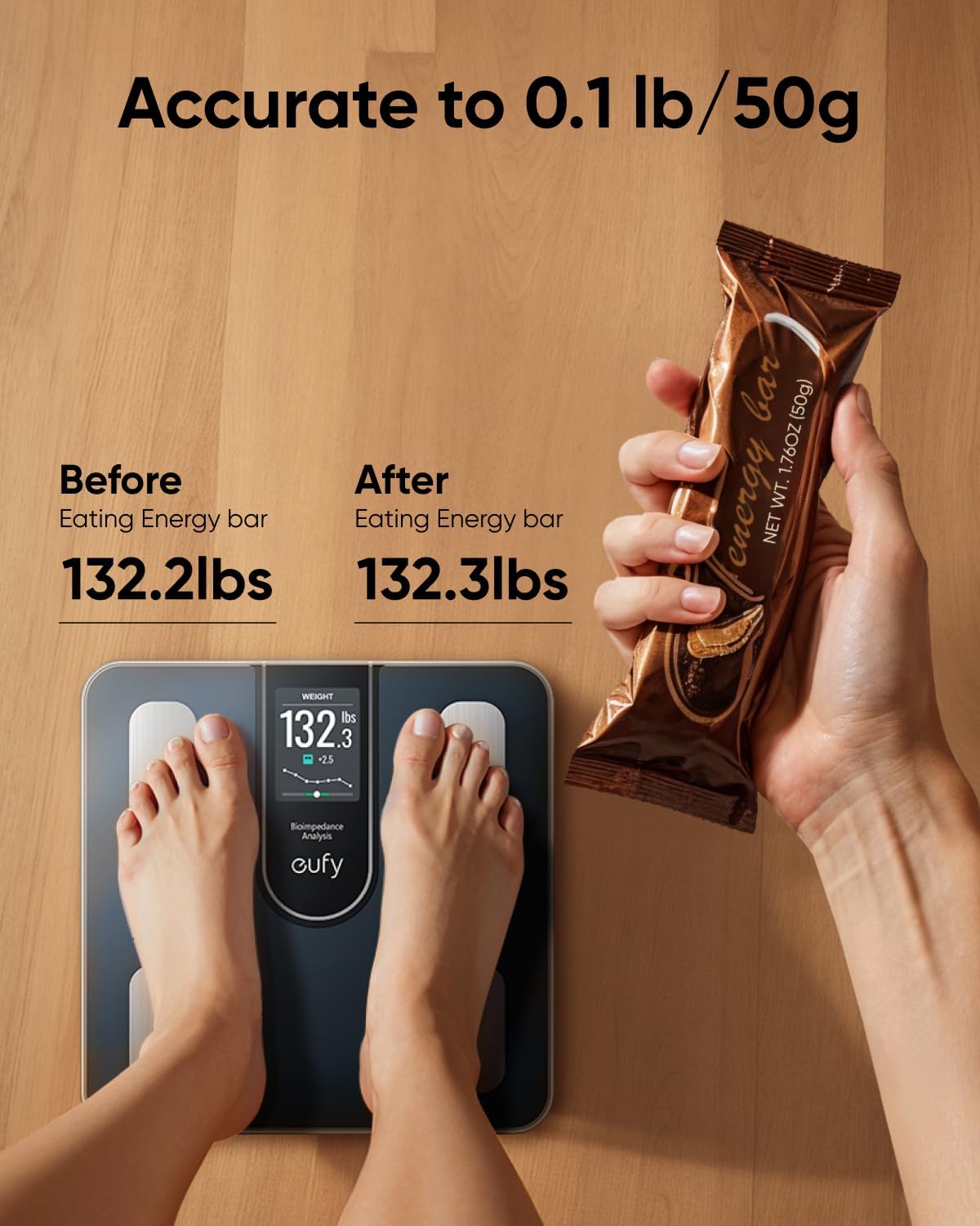 Cantar Digital Eufy Smart Scale C20, Negru T9130011