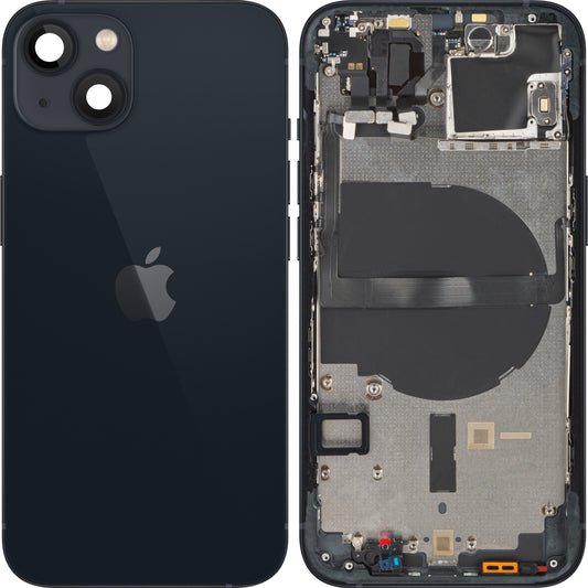 Capac Baterie Apple iPhone 13, Cu Carcasa Mijloc, Negru (Midnight), Swap (Grad B)