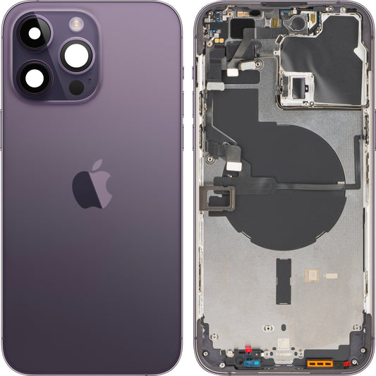 Capac Baterie Apple iPhone 14 Pro Max, Cu Carcasa Mijloc, Mov (Deep Purple), Swap