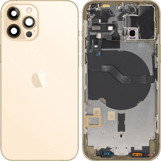 Pokrywa baterii Apple iPhone 12 Pro, z etui połówkowym, złota, Swap 