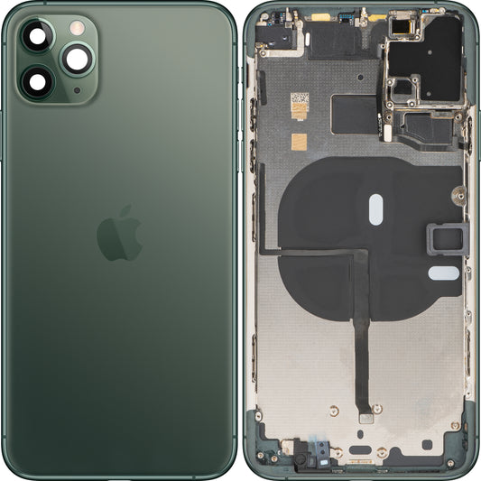 Capac Baterie Apple iPhone 11 Pro Max, Cu Carcasa Mijloc, Verde (Midnight Green), Swap