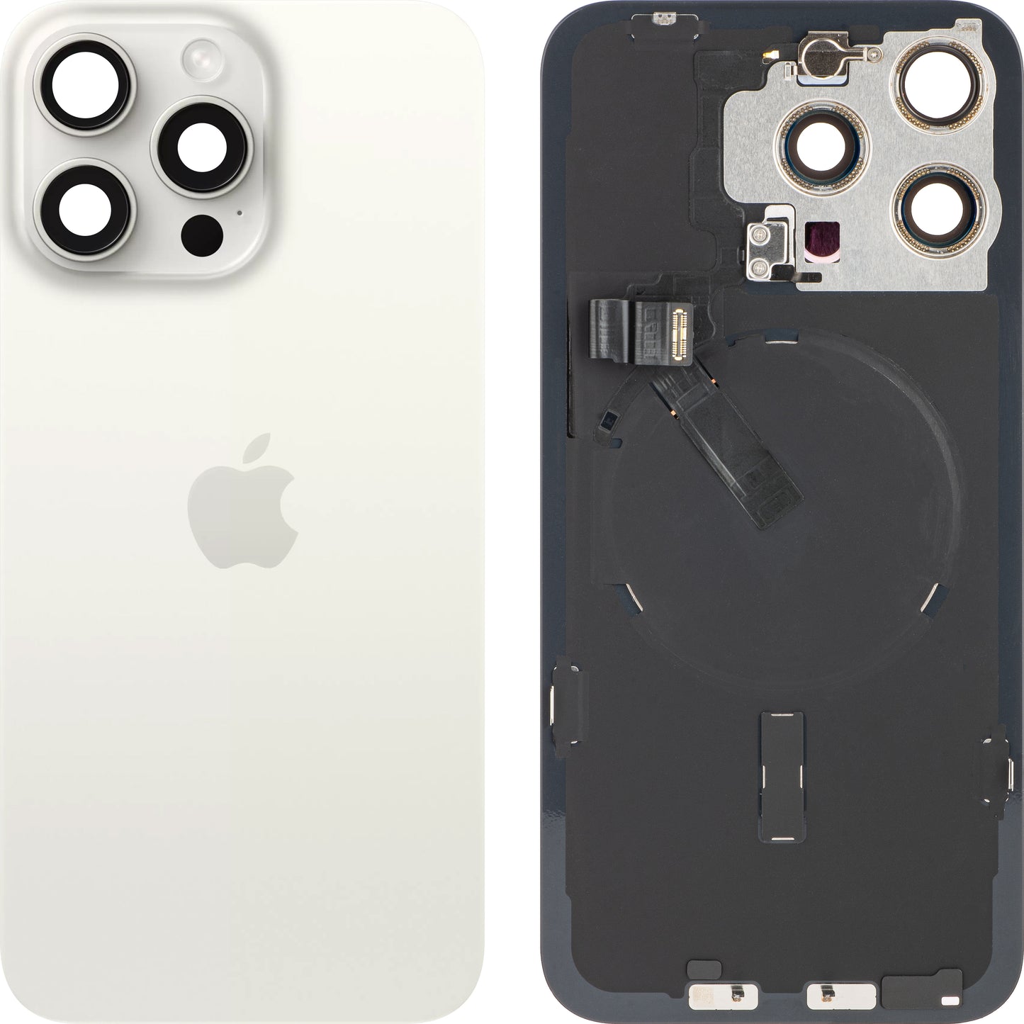 Capac Baterie Apple iPhone 15 Pro Max, Alb (White Titanium), Swap