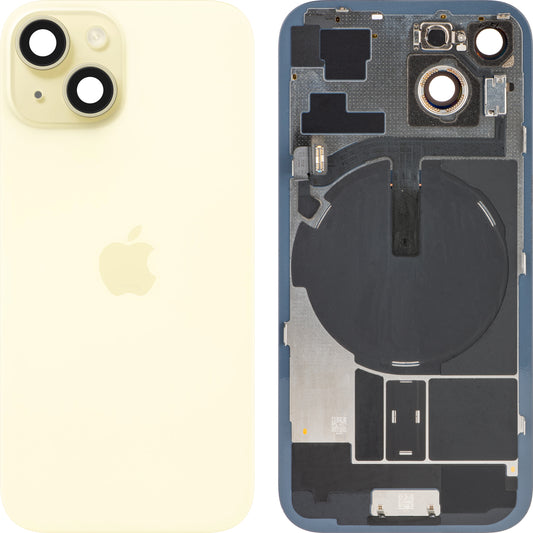 Capac Baterie Apple iPhone 15, Galben, Swap