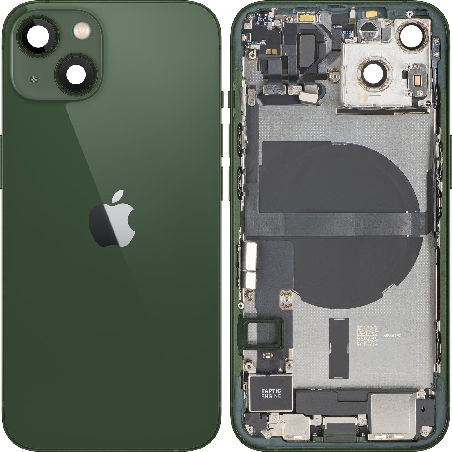 Capac Baterie Apple iPhone 13, Cu Carcasa Mijloc, Full Parts, Verde, Swap