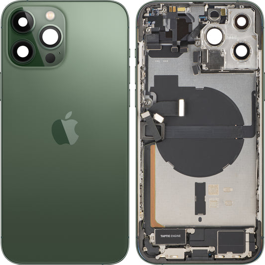 Capac Baterie Apple iPhone 13 Pro Max, Cu Carcasa Mijloc, Full Parts, Verde (Alpine Green), Swap
