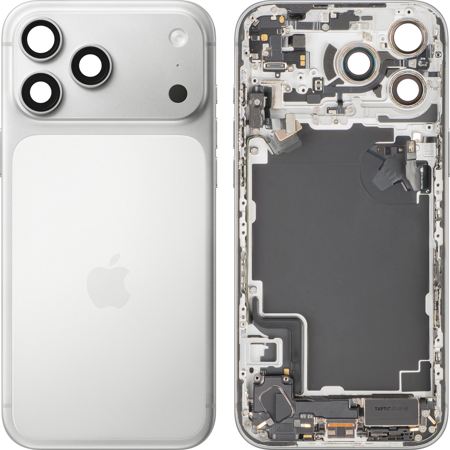 Capac Baterie Apple iPhone 17 Pro Max, Cu Carcasa Mijloc, Full Parts, Argintiu, Swap
