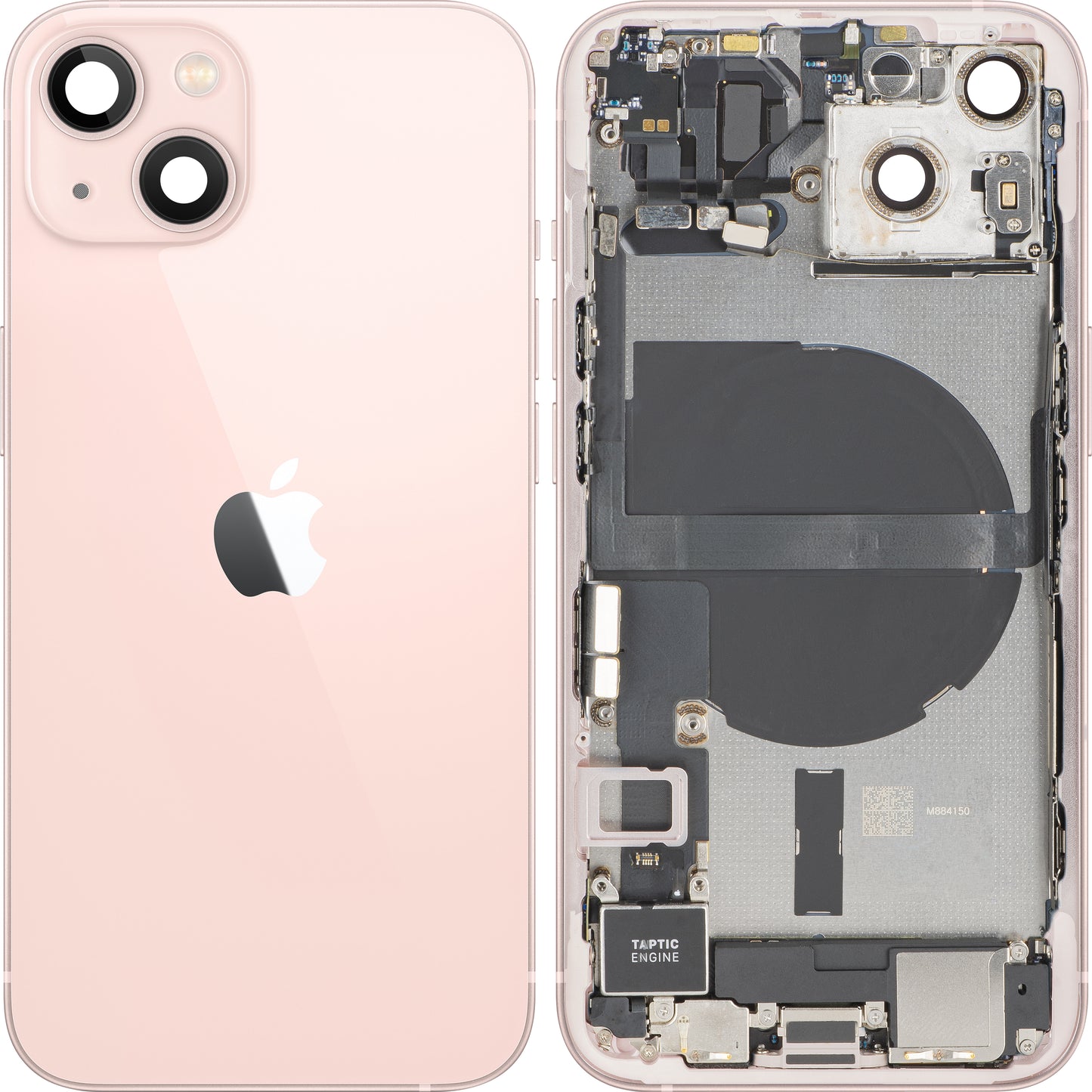 Capac Baterie Apple iPhone 13, Cu Carcasa Mijloc, Full Parts, Roz, Swap Premium