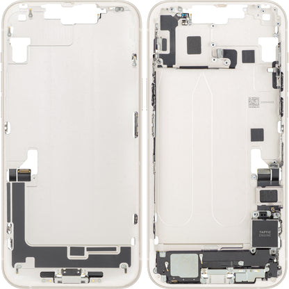 Capac Baterie Apple iPhone 14 Plus, Cu Carcasa Mijloc, Full Parts, Alb (Starlight), Swap