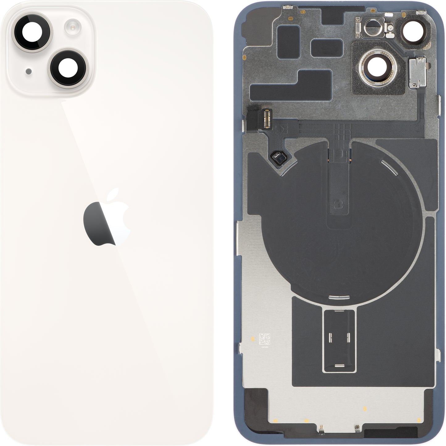 Capac Baterie Apple iPhone 14 Plus, Cu Carcasa Mijloc, Full Parts, Alb (Starlight), Swap