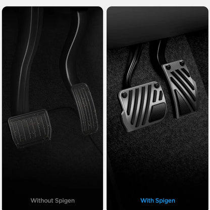 Capace Pedale Auto Spigen Line Design TO200P pentru Tesla Y / 3 ACP11627