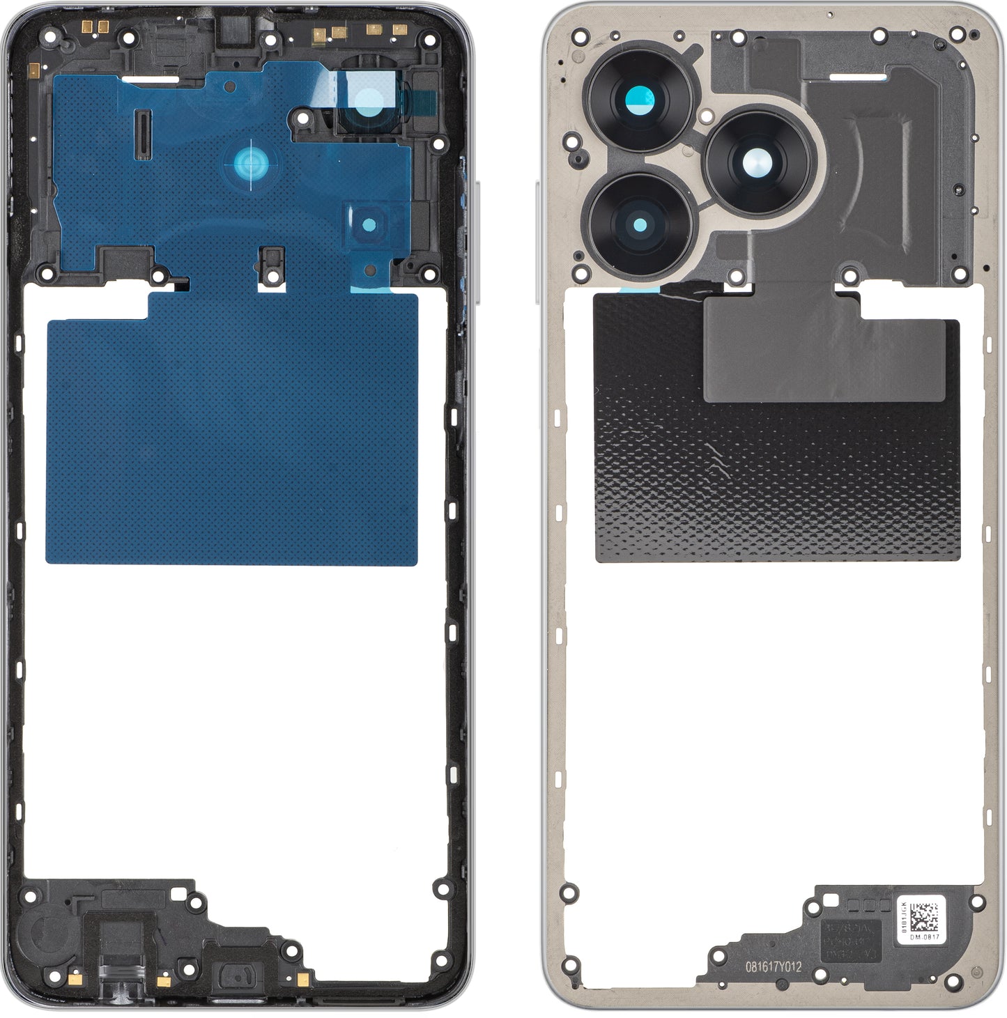 Carcasa Mijloc Honor X5c Plus, Argintiu, Service Pack 9707ACJA