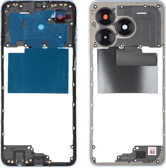 Carcasa Mijloc Honor X5c Plus, Albastru, Service Pack 9707ACJE