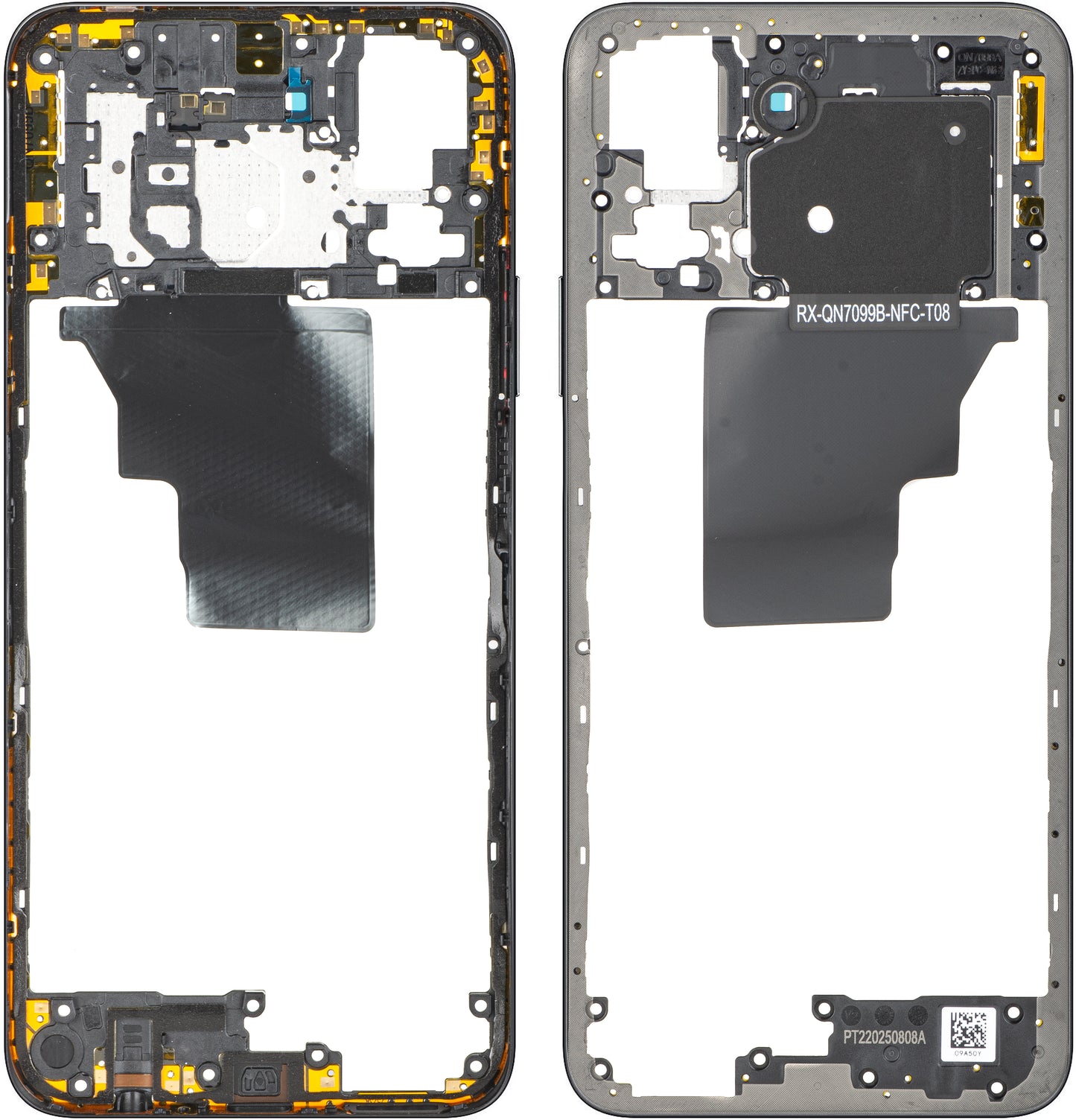 Carcasa Mijloc Honor 200 Smart, Neagra (Midnight Black), Service Pack 9707ABNA