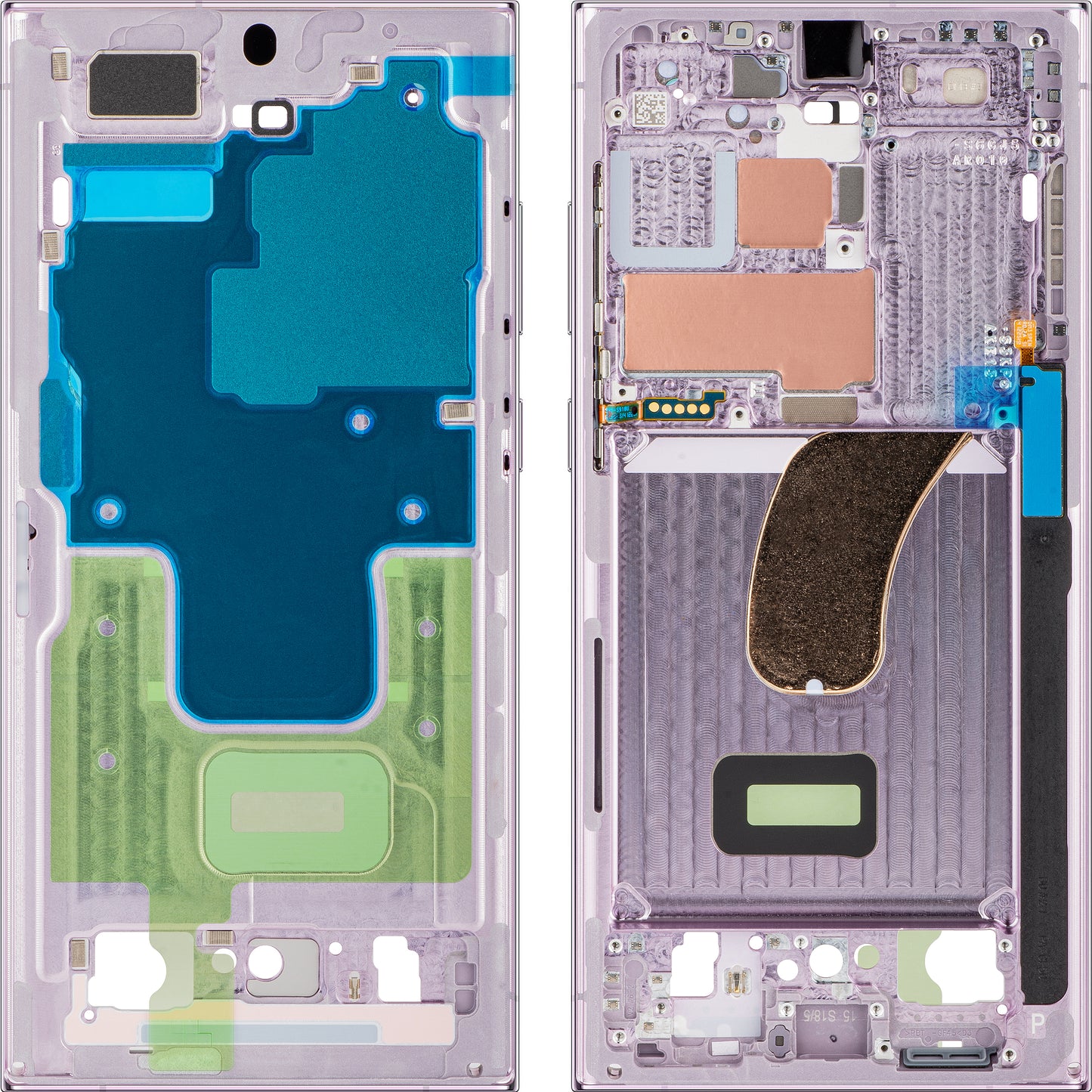 Etui Mijloc Samsung Galaxy S23 Ultra S918, fioletowy (lawendowy), Service Pack GH96-15833D 