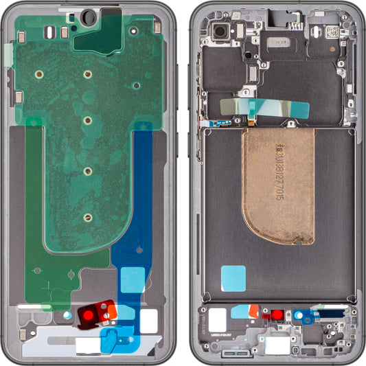 Carcasa Mijloc Samsung Galaxy S23 FE S711, Neagra (Graphite), Service Pack GH82-32857A