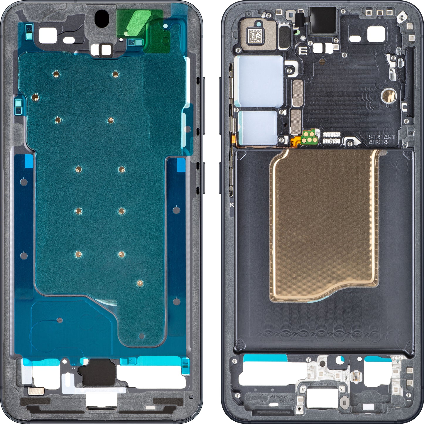 Carcasa Mijloc Samsung Galaxy S25 S931, Neagra, Service Pack GH82-36328E