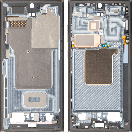 Carcasa Mijloc Samsung Galaxy S24 Ultra S928, Neagra, Swap