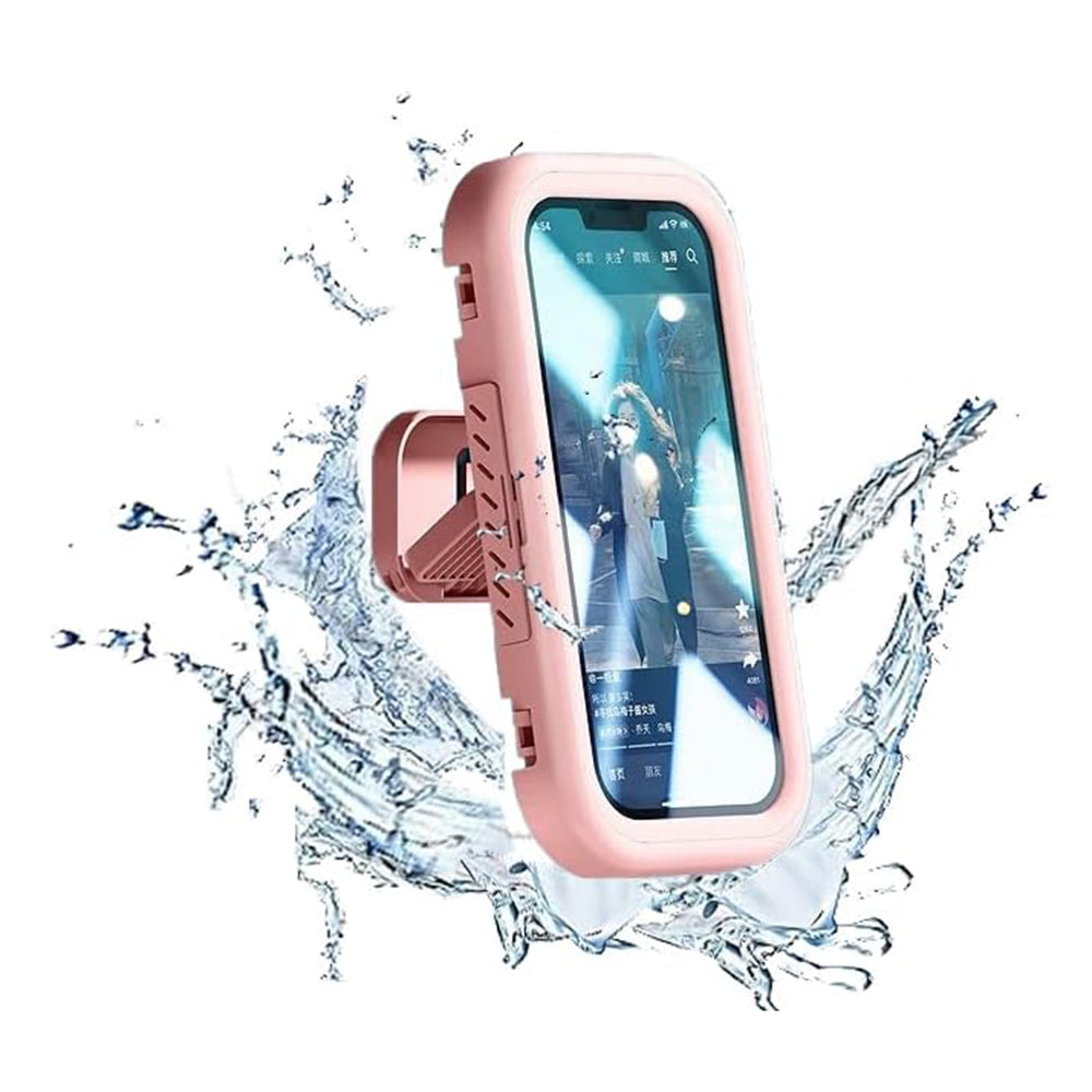 Carcasa Perete cu Membrana Tactila Techsuit LC-999 pentru Telefon, Waterproof, Roz