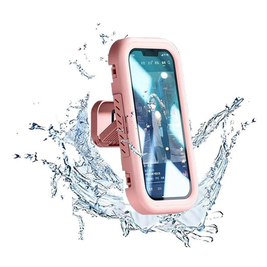Carcasa Perete cu Membrana Tactila Techsuit LC-999 pentru Telefon, Waterproof, Roz