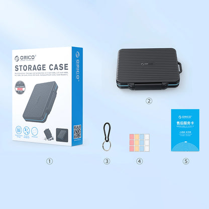 Carcasa Protectie Orico PHCD-3 pentru carduri memorie SD / microSD, Neagra