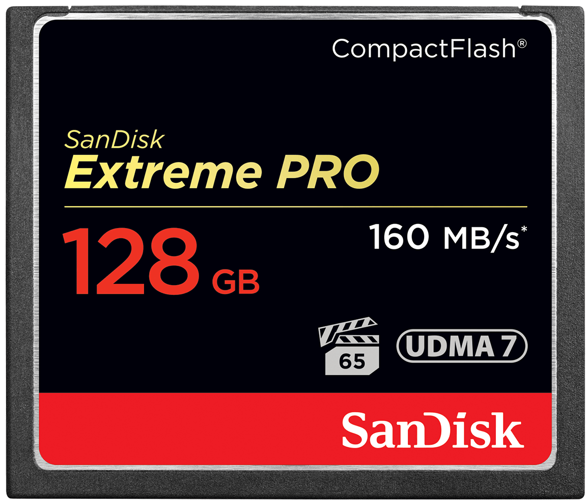Card Memorie CompactFlash SanDisk Extreme Pro, 128Gb, UDMA 7 SDCFXPS-128G-X46