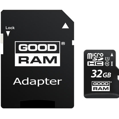 Card Memorie microSDHC GoodRam, 32Gb, Clasa 10 / UHS-1 U1, Cu Adaptor