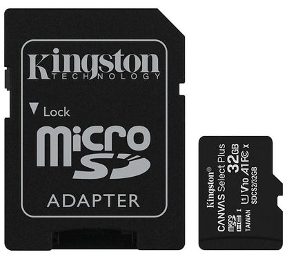 Card Memorie microSDHC Kingston Canvas Select Plus Android A1, 32Gb, Clasa 10 / UHS-1 U1, cu Adaptor SDCS2/32GB