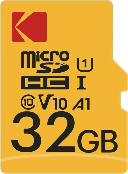 Card Memorie microSDHC Kodak Premium Performance, 32Gb, Clasa 10 / UHS-1 U1, Cu Adaptor EKMSDM32GHC10K