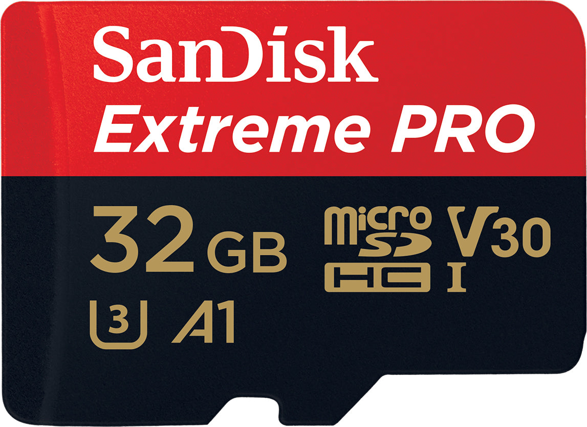 Card Memorie microSDHC SanDisk Extreme Pro, 32Gb, Clasa 10 / UHS-1 U3, Cu Adaptor SDSQXCG-032G-GN6MA