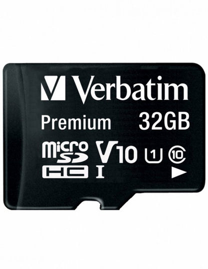 Card Memorie microSDHC Verbatim, 32Gb, Clasa 10 / UHS-1 U1, Cu Adaptor