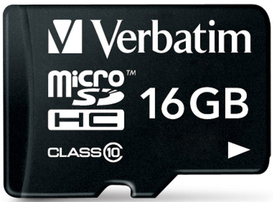 Card Memorie microSDHC Verbatim, 16Gb, Clasa 10 / UHS-1 U1, Cu Adaptor 44082