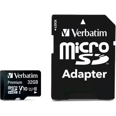 Card Memorie microSDHC Verbatim, 32Gb, Clasa 10 / UHS-1 U1, Cu Adaptor