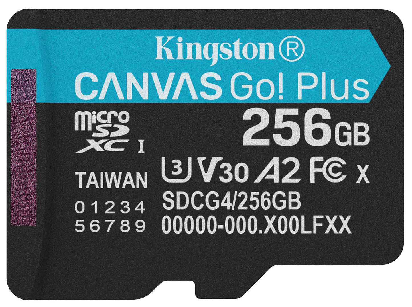 Card Memorie microSDXC Kingston Canvas Go Plus Android A2, 256Gb, Clasa 10 / UHS-1 U3 SDCG4/256GBSP