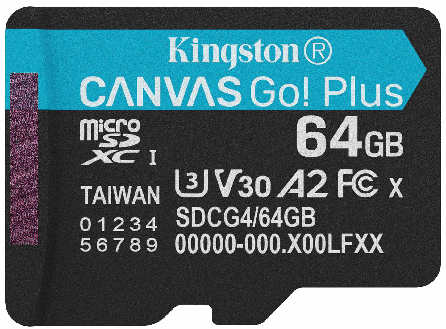 Card Memorie microSDXC Kingston Canvas Go Plus Android A2, 64Gb, Clasa 10 / UHS-1 U3 SDCG4/64GBSP